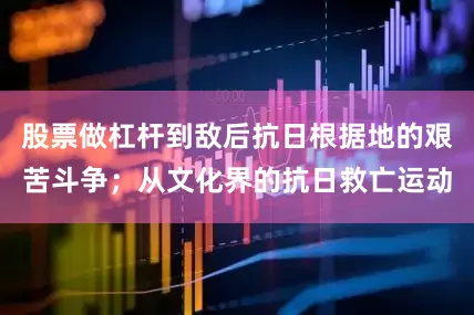 股票做杠杆到敌后抗日根据地的艰苦斗争；从文化界的抗日救亡运动